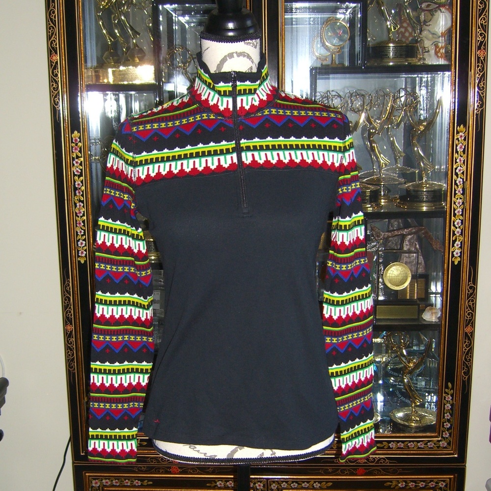 NWT LAUREN RALPH LAUREN HALF ZIP TOP M